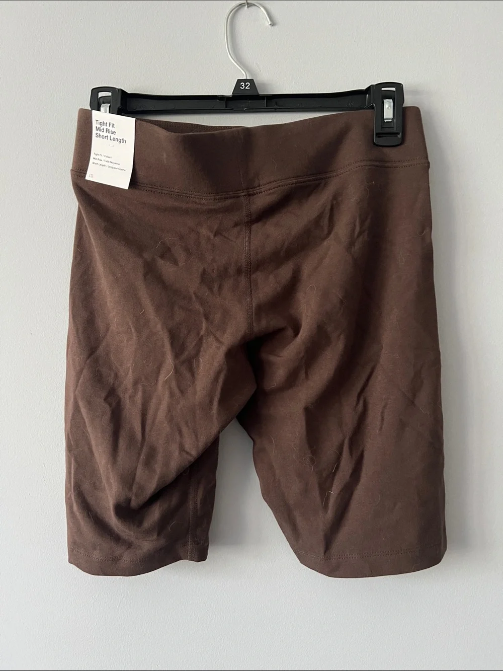 Nike Women's Brown Athletic Bike Shorts with Swoosh
